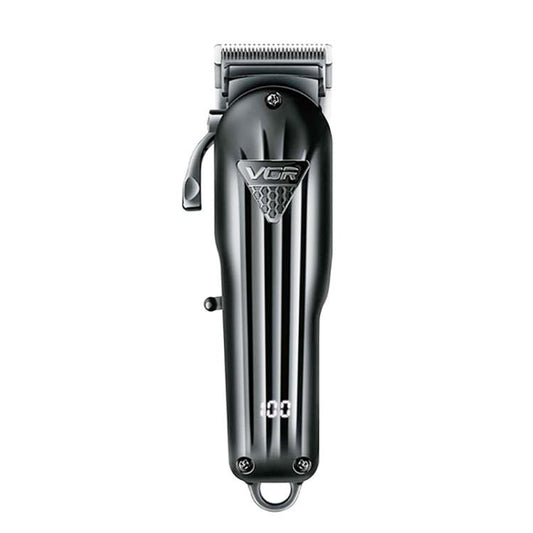 VGR VGR-282 4-gear Fine-tuning Digital Display USB Electric Hair Clipper(Black) by VGR
