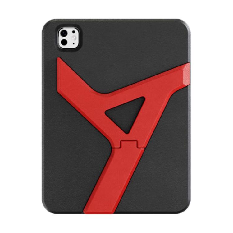 For iPad Pro 11 2025 / 2024 YOYOISLES Air Rum Series EVA Tablet Case(Black Red) by YOYOISLES