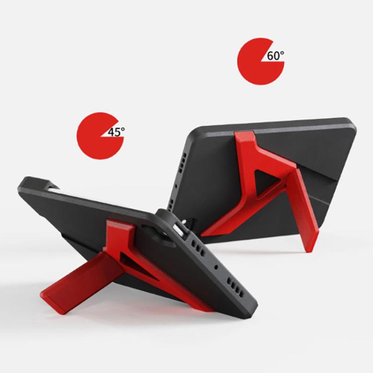 For iPad Pro 11 2025 / 2024 YOYOISLES Air Rum Series EVA Tablet Case(Black Red) by YOYOISLES