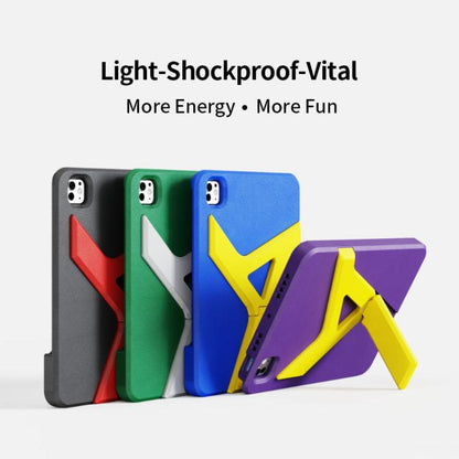 For iPad Pro 11 2025 / 2024 YOYOISLES Air Rum Series EVA Tablet Case(Blue Yellow) by YOYOISLES