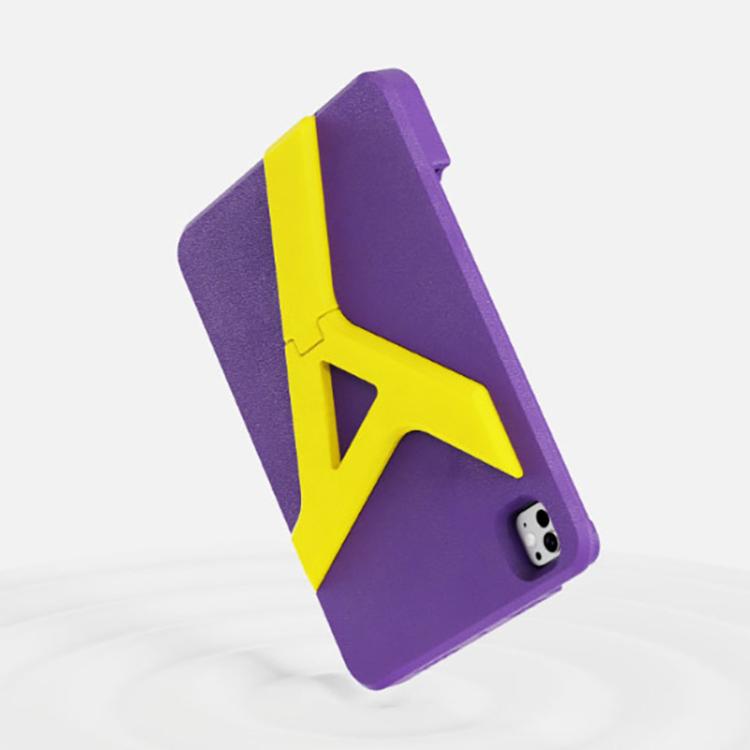 For iPad Air 11 2024 / 11 2025 YOYOISLES Air Rum Series EVA Tablet Case(Purple Yellow) by YOYOISLES