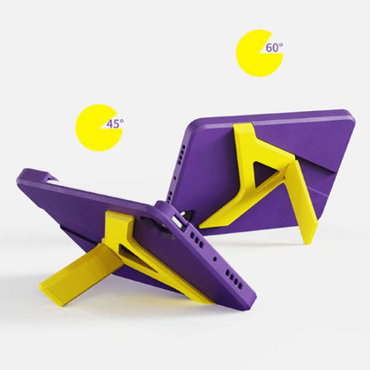 For iPad Air 11 2024 / 11 2025 YOYOISLES Air Rum Series EVA Tablet Case(Purple Yellow) by YOYOISLES