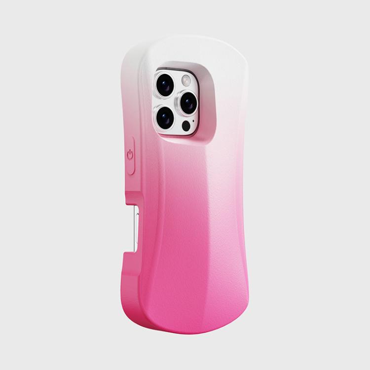 For iPhone 16 Pro YOYOISLES Ocean Series EVA Curved Phone Case(Pink White) by YOYOISLES