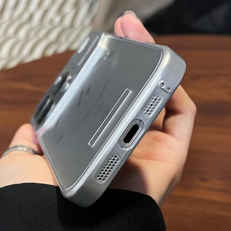 For iPhone 14 Plus Frameless Aromatherapy MagSafe Magnetic PC Phone Case(Titanium Grey) by bashfashion