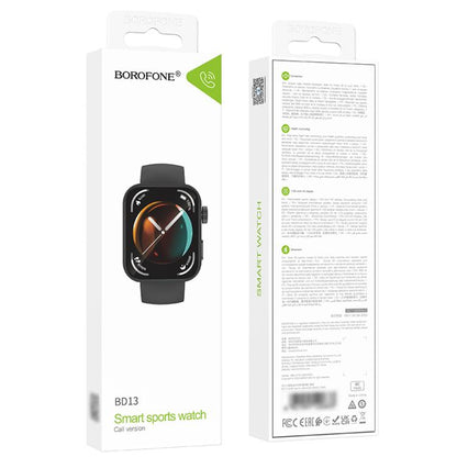 BOROFONE BD13 Smart Sports Watch, 1.83 inch Screen, Support BT Call(Black) by Borofone
