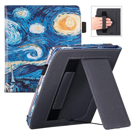For Pocketbook Era PB700 Painted Leather Hand Rest Holder Smart Tablet Case(Starry Sky) by bashfashion