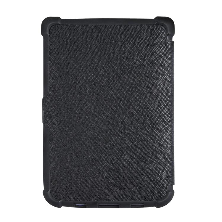 For Pocketbook B606 628 633 632 627 616 Cross Texture Deformation TPU Leather Smart Tablet Case(Black) by bashfashion