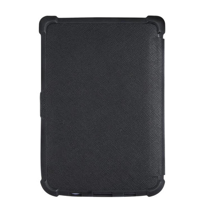 For Pocketbook B606 628 633 632 627 616 Cross Texture Deformation TPU Leather Smart Tablet Case(Black) by bashfashion