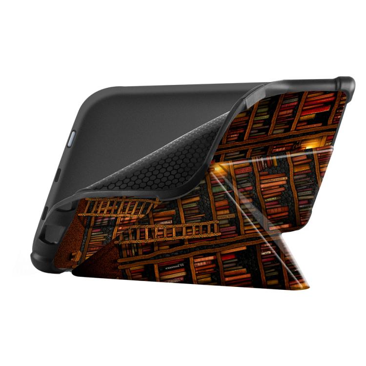 For Pocketbook B606 628 633 632 627 616 Painting Deformation TPU Leather Smart Tablet Case(Library) by bashfashion