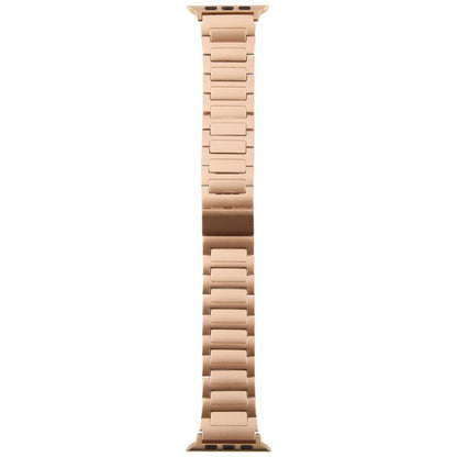 For Apple Watch 46mm / 49mm / 45mm / 44mm I-Shaped Folding Magnetic Buckle Metal Watch Band(Rose Gold) by bashfashion