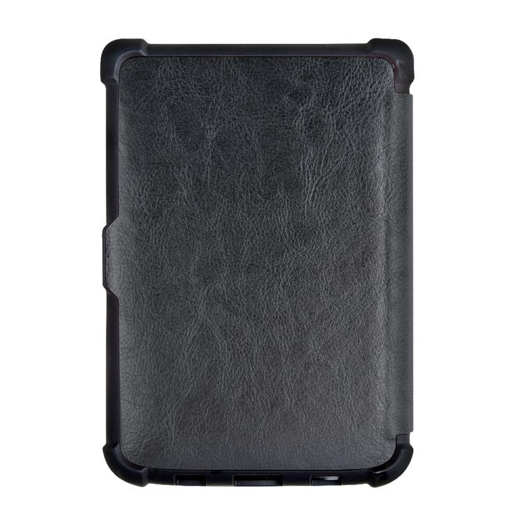 For Pocketbook B606 628 633 632 627 616 Crazy Horse Texture TPU Leather Smart Tablet Case(Black) by bashfashion