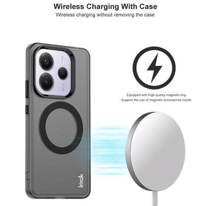 For Redmi Note 14 5G IMAK Chocolate Series TPU + PET MagSafe Phone Case(Black) by imak