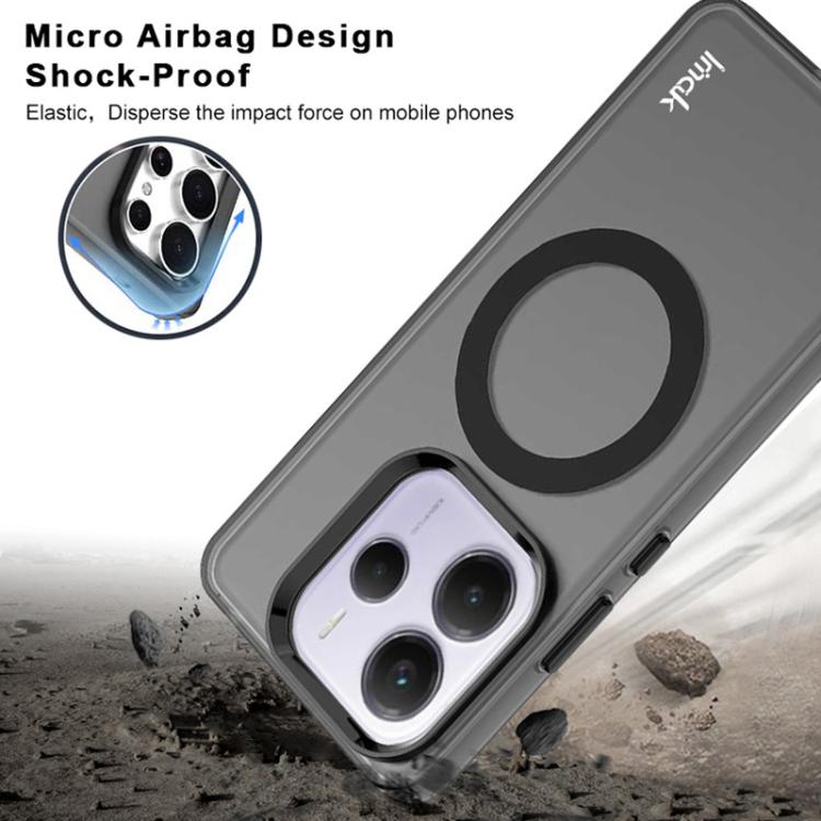 For Redmi Note 14 5G IMAK Chocolate Series TPU + PET MagSafe Phone Case(Black) by imak