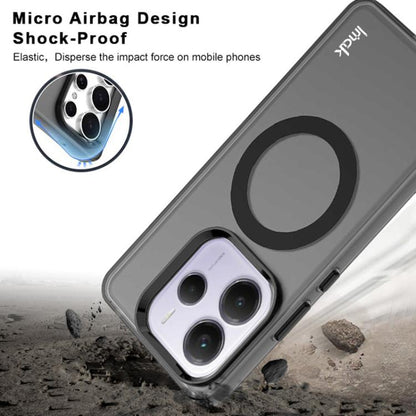 For Redmi Note 14 5G IMAK Chocolate Series TPU + PET MagSafe Phone Case(Black) by imak