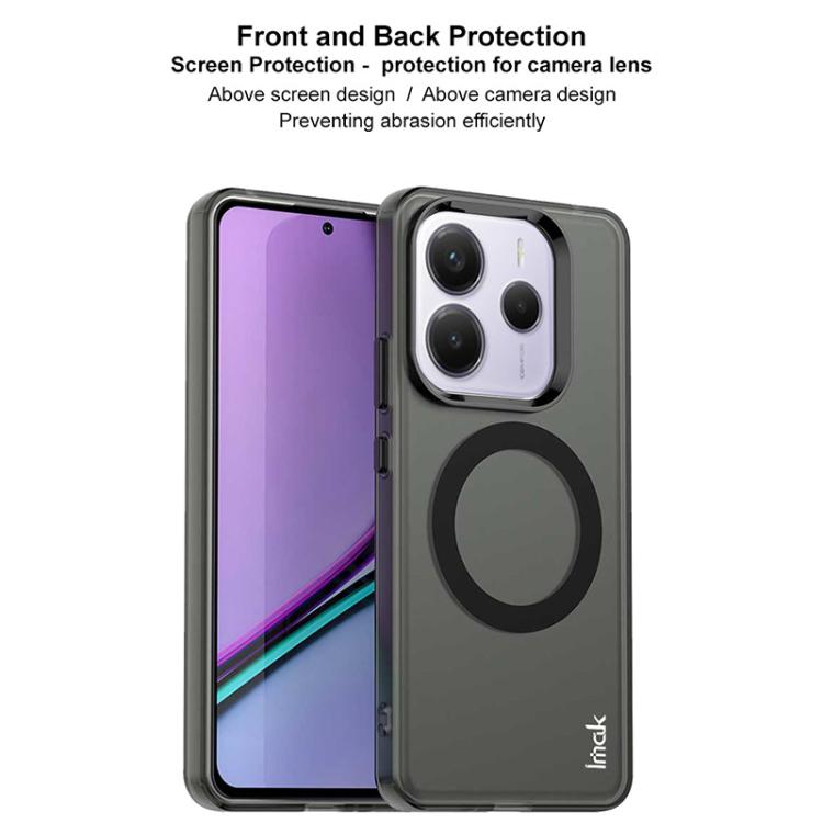 For Redmi Note 14 5G IMAK Chocolate Series TPU + PET MagSafe Phone Case(Black) by imak