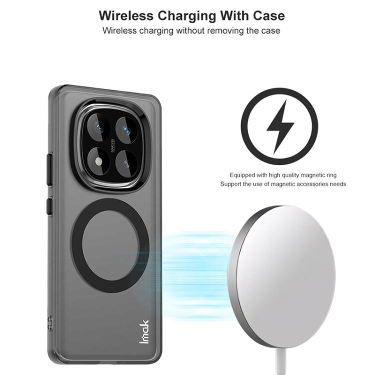 For Redmi Note 14 Pro 5G IMAK Chocolate Series TPU + PET MagSafe Phone Case(Black) by imak