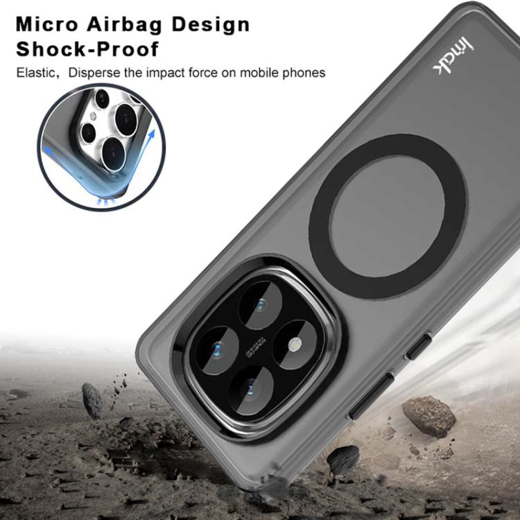 For Redmi Note 14 Pro 5G IMAK Chocolate Series TPU + PET MagSafe Phone Case(Black) by imak