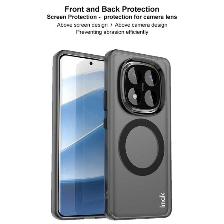 For Redmi Note 14 Pro 5G IMAK Chocolate Series TPU + PET MagSafe Phone Case(Black) by imak