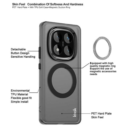 For Redmi Note 14 Pro+ 5G IMAK Chocolate Series TPU + PET MagSafe Phone Case(Black) by imak