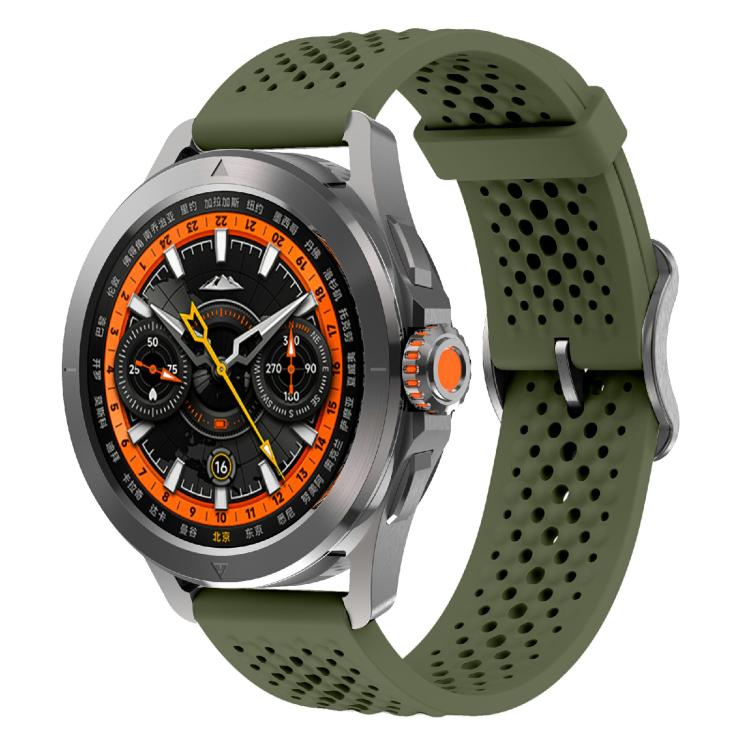 For Xiaomi Watch S4 Sport Kalebol 22mm Silicone Strap(Army Green) by Kalebol