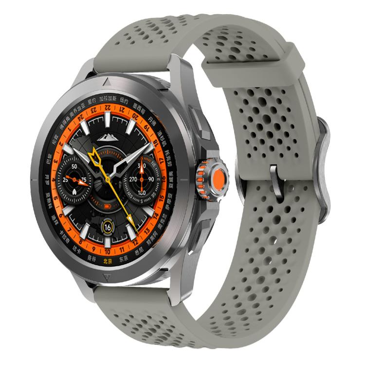 For Xiaomi Watch S4 Sport Kalebol 22mm Silicone Strap(Titanium Grey) by Kalebol