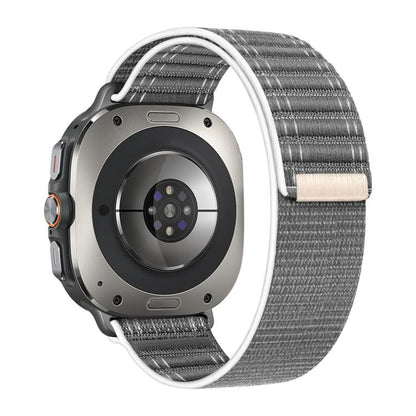 For Samsung Galaxy Watch Ultra 47mm / Ultra 2025 Kalebol Hook and Loop Fastener Nylon Strap(Grey) by Kalebol