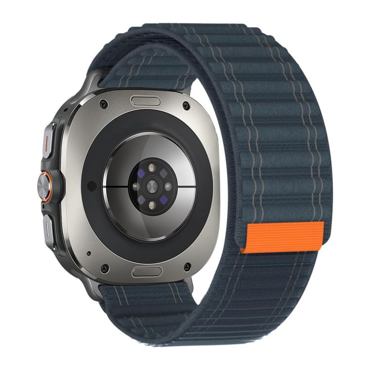 For Samsung Galaxy Watch Ultra 47mm / Ultra 2025 Kalebol Hook and Loop Fastener Nylon Strap(Dark Blue) by Kalebol