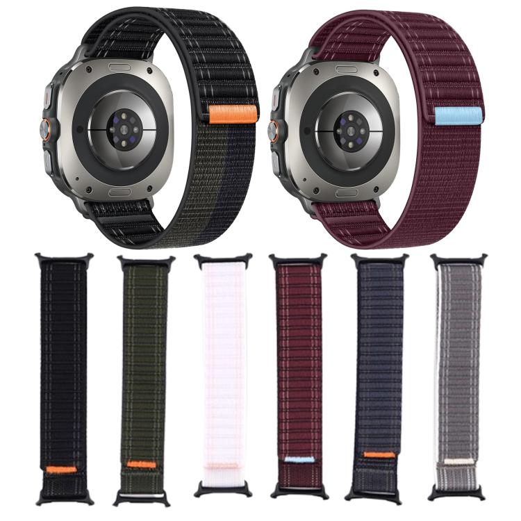 For Samsung Galaxy Watch Ultra 47mm / Ultra 2025 Kalebol Hook and Loop Fastener Nylon Strap(Grey) by Kalebol