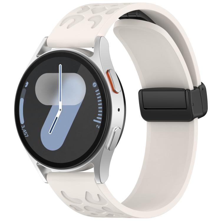 20mm Kalebol Universal Leopard Print Magnetic Folding Buckle Silicone Strap(Starlight) by Kalebol