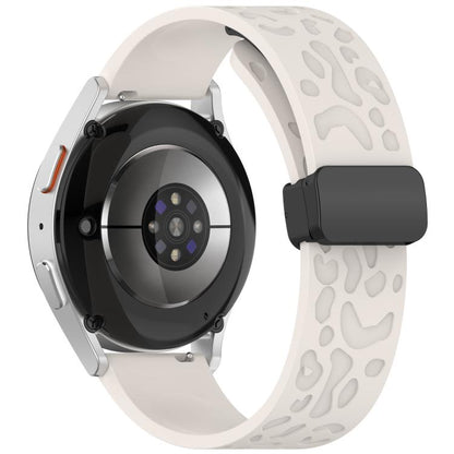 20mm Kalebol Universal Leopard Print Magnetic Folding Buckle Silicone Strap(Starlight) by Kalebol