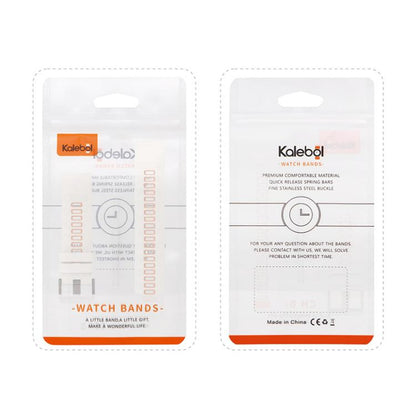 For Garmin 22mm Kalebol Two-color Silicone Strap(White Black) by Kalebol