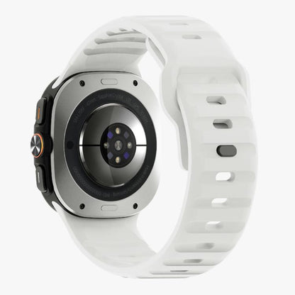 For Samsung Galaxy Watch Ultra 47mm / Ultra 2025 Kalebol Wave Reverse Buckle Silicone Strap(White) by Kalebol
