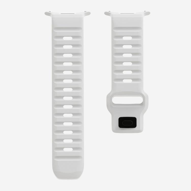 For Samsung Galaxy Watch Ultra 47mm / Ultra 2025 Kalebol Wave Reverse Buckle Silicone Strap(White) by Kalebol