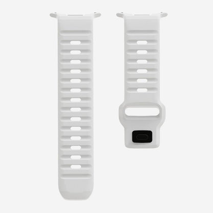 For Samsung Galaxy Watch Ultra 47mm / Ultra 2025 Kalebol Wave Reverse Buckle Silicone Strap(White) by Kalebol