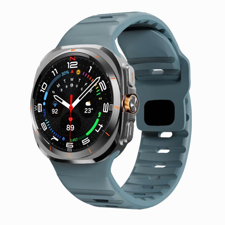 For Samsung Galaxy Watch Ultra 47mm / Ultra 2025 Kalebol Wave Reverse Buckle Silicone Strap(Ocean Blue) by Kalebol