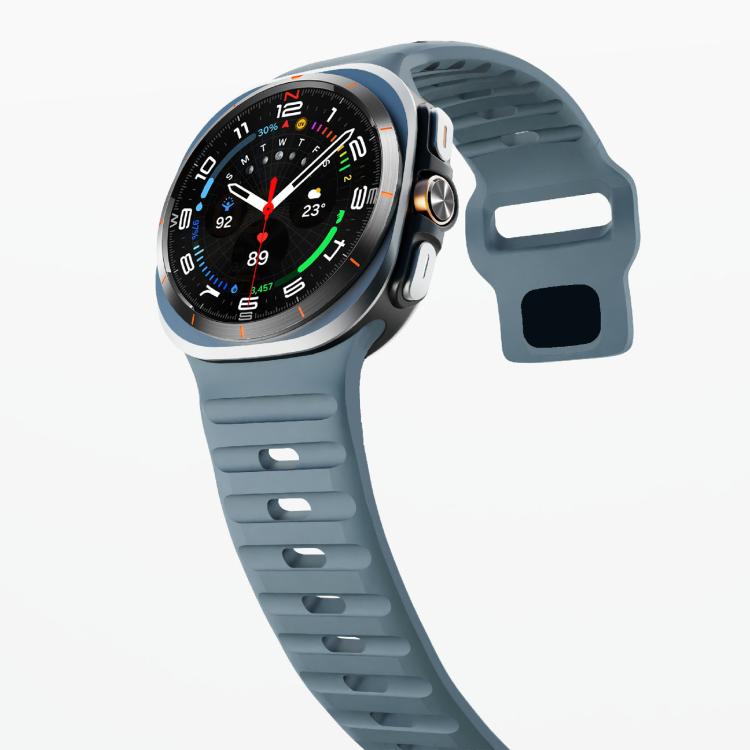 For Samsung Galaxy Watch Ultra 47mm / Ultra 2025 Kalebol Wave Reverse Buckle Silicone Strap(Ocean Blue) by Kalebol