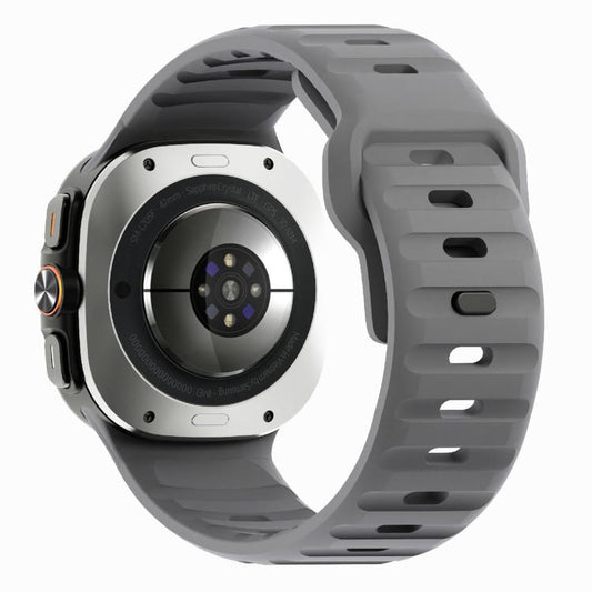 For Samsung Galaxy Watch Ultra 47mm / Ultra 2025 Kalebol Wave Reverse Buckle Silicone Strap(Space Grey) by Kalebol