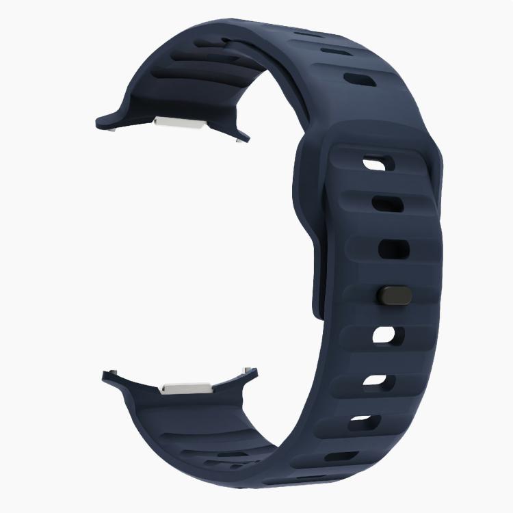 For Samsung Galaxy Watch Ultra 47mm / Ultra 2025 Kalebol Wave Reverse Buckle Silicone Strap(Midnight Blue) by Kalebol