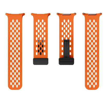 For Samsung Galaxy Watch Ultra 47mm / Ultra 2025 Kalebol Mesh Magnetic Silicone Watch Strap(Orange) by Kalebol