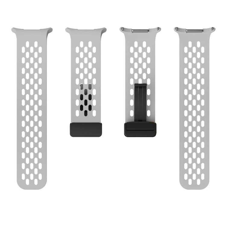 For Samsung Galaxy Watch Ultra 47mm / Ultra 2025 Kalebol Mesh Magnetic Silicone Watch Strap(Grey) by Kalebol