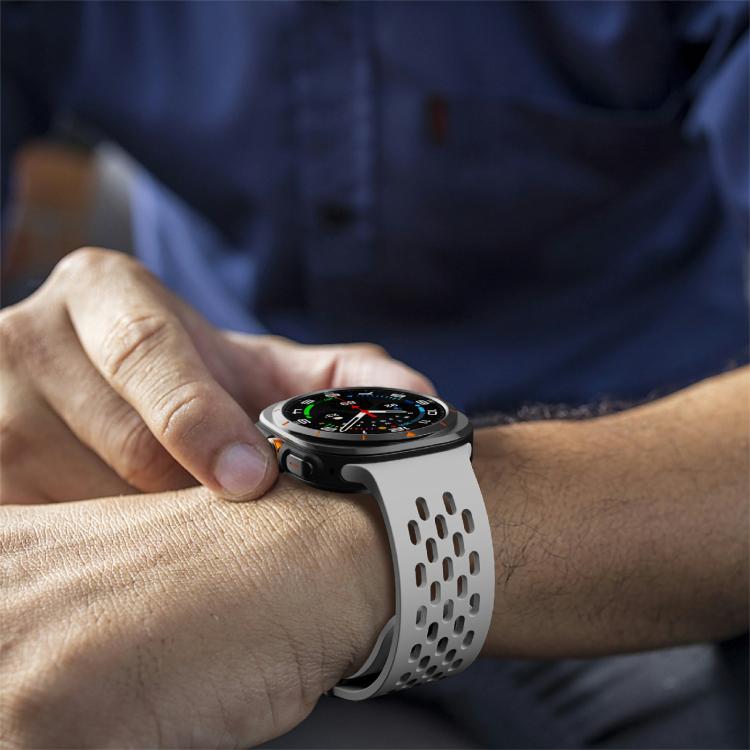 For Samsung Galaxy Watch Ultra 47mm / Ultra 2025 Kalebol Mesh Magnetic Silicone Watch Strap(Grey) by Kalebol