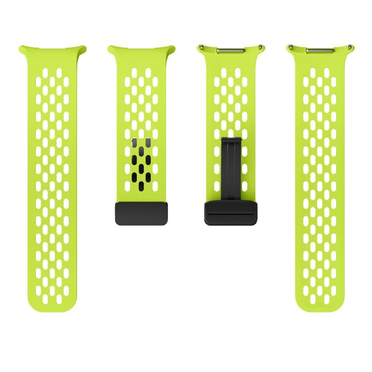 For Samsung Galaxy Watch Ultra 47mm / Ultra 2025 Kalebol Mesh Magnetic Silicone Watch Strap(Fluorescent Green) by Kalebol
