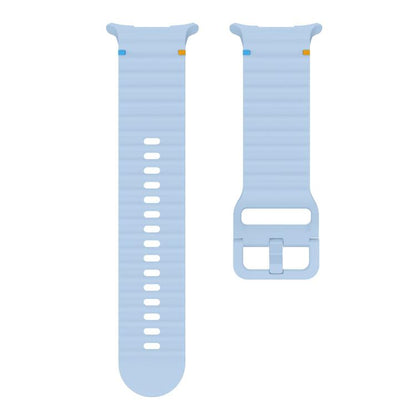 For Samsung Galaxy Watch Ultra 47mm / Ultra 2025 Kalebol Wave Stitching Silicone Strap(Light Blue) by Kalebol