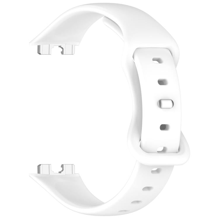 For Huawei Band 10 / 9 / 8 Kalebol Eight-character Tail Silicone Watch Strap(White) by Kalebol