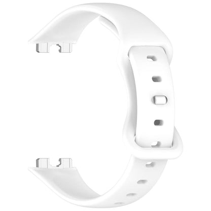 For Huawei Band 10 / 9 / 8 Kalebol Eight-character Tail Silicone Watch Strap(White) by Kalebol