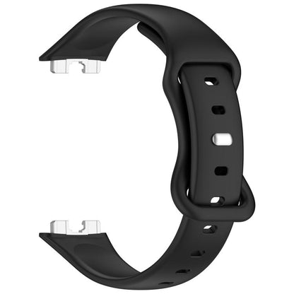 For Huawei Band 10 / 9 / 8 Kalebol Eight-character Tail Silicone Watch Strap(Black) by Kalebol