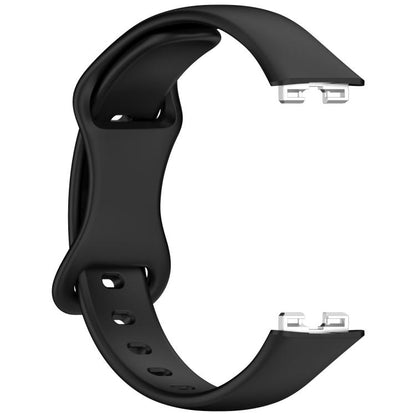 For Huawei Band 10 / 9 / 8 Kalebol Eight-character Tail Silicone Watch Strap(Black) by Kalebol