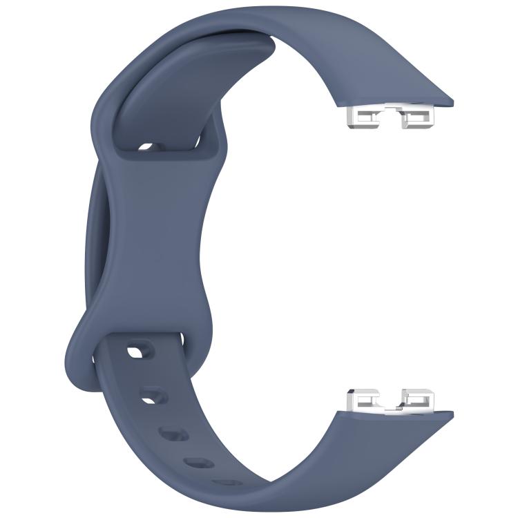 For Huawei Band 10 / 9 / 8 Kalebol Eight-character Tail Silicone Watch Strap(Blue Grey) by Kalebol