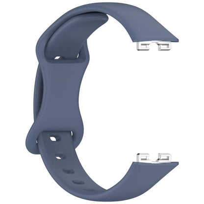 For Huawei Band 10 / 9 / 8 Kalebol Eight-character Tail Silicone Watch Strap(Blue Grey) by Kalebol