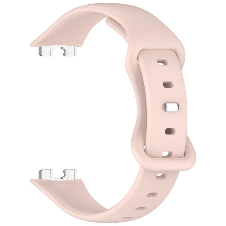 For Huawei Band 10 / 9 / 8 Kalebol Eight-character Tail Silicone Watch Strap(Sand Pink) by Kalebol